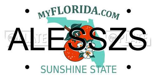 ALESSZS Florida License Plate