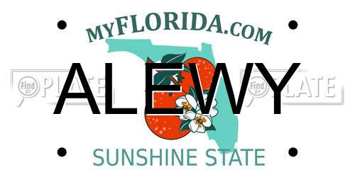 ALEWY Florida License Plate