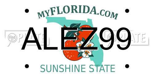 ALEZ99 Florida License Plate