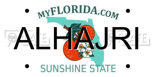 ALHAJRI Florida License Plate