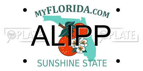 ALIPP Florida License Plate