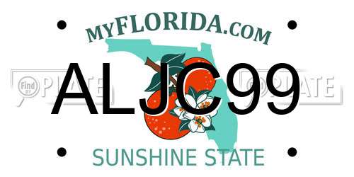 ALJC99 Florida License Plate