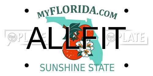 ALLFIT Florida License Plate