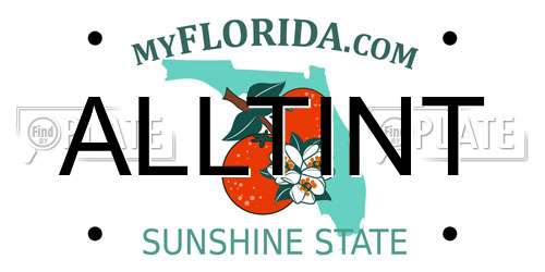 ALLTINT Florida License Plate