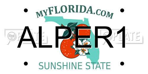 ALPER1 Florida License Plate