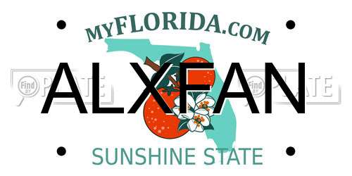 ALXFAN Florida License Plate