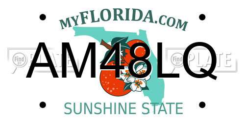 AM48LQ Florida License Plate