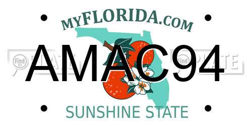 AMAC94 Florida License Plate
