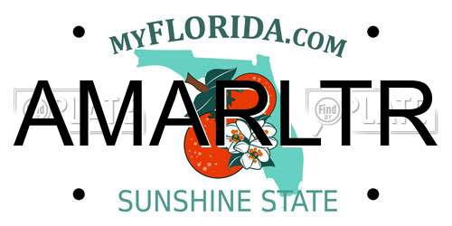 AMARLTR Florida License Plate