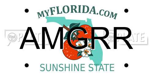 AMGRR Florida License Plate