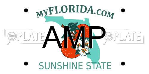AMP Florida License Plate