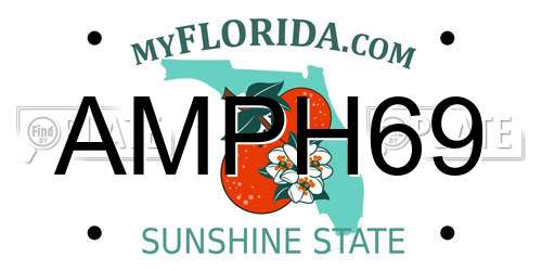 AMPH69 Florida License Plate