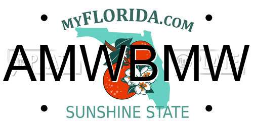AMWBMW Florida License Plate