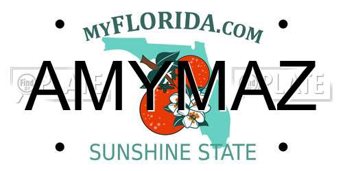AMYMAZ Florida License Plate