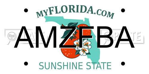 AMZFBA Florida License Plate