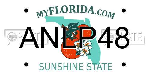 ANLP48 Florida License Plate