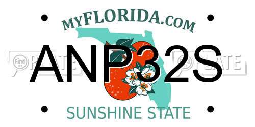 ANP32S Florida License Plate
