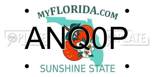 ANQ0P Florida License Plate