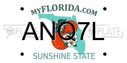 ANQ7L Florida License Plate