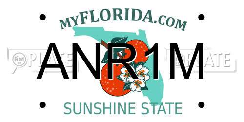 ANR1M Florida License Plate