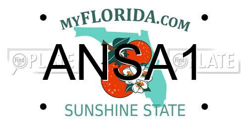 ANSA1 Florida License Plate
