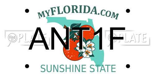 ANT1F Florida License Plate