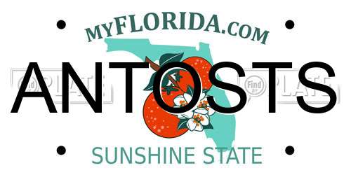 ANTOSTS Florida License Plate