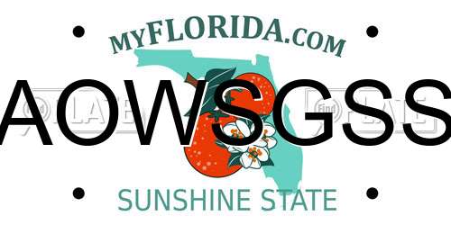 AOWSGSS Florida License Plate