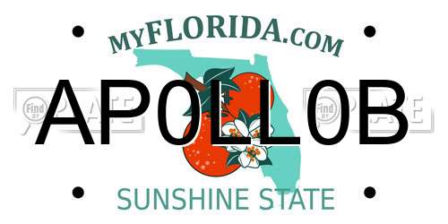 AP0LL0B Florida License Plate
