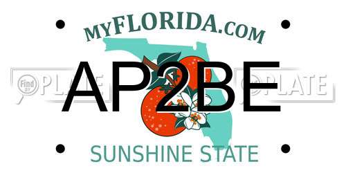 AP2BE Florida License Plate