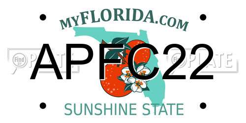 APFC22 Florida License Plate