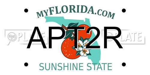 APT2R Florida License Plate