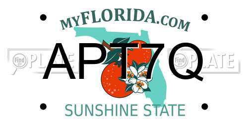 APT7Q Florida License Plate