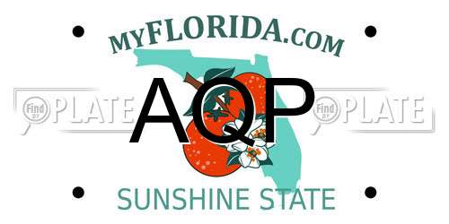 AQP Florida License Plate