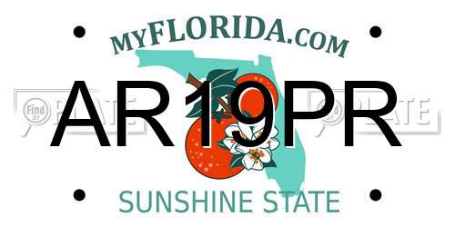 AR19PR Florida License Plate