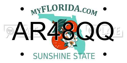 AR48QQ Florida License Plate