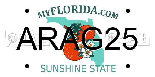 ARAG25 Florida License Plate