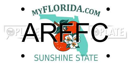 ARFFC Florida License Plate