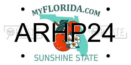 ARHP24 Florida License Plate