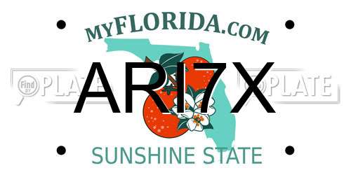 ARI7X Florida License Plate