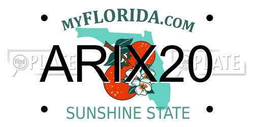ARIX20 Florida License Plate