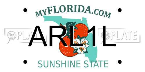 ARL1L Florida License Plate