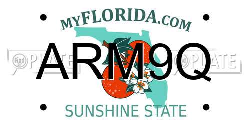 ARM9Q Florida License Plate
