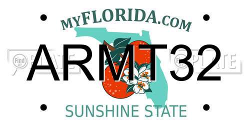 ARMT32 Florida License Plate