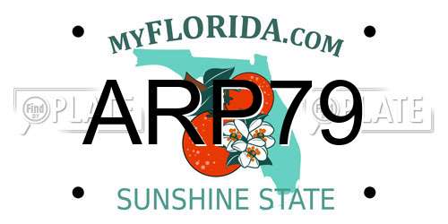 ARP79 Florida License Plate