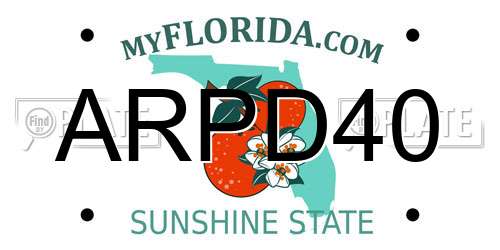 ARPD40 Florida License Plate