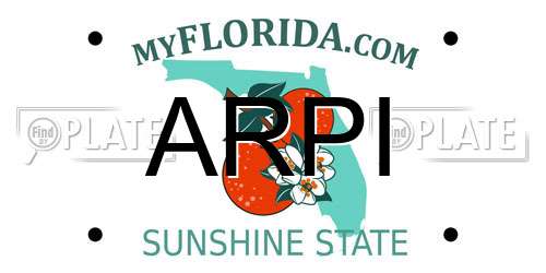 ARPI Florida License Plate