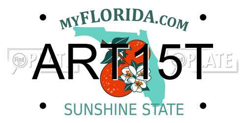 ART15T Florida License Plate