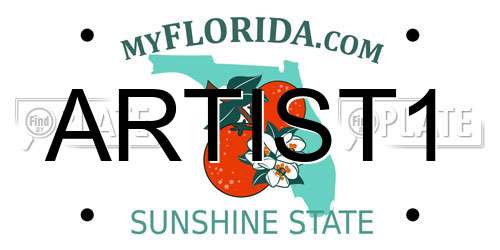 ARTIST1 Florida License Plate