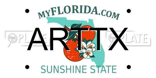 ARTTX Florida License Plate